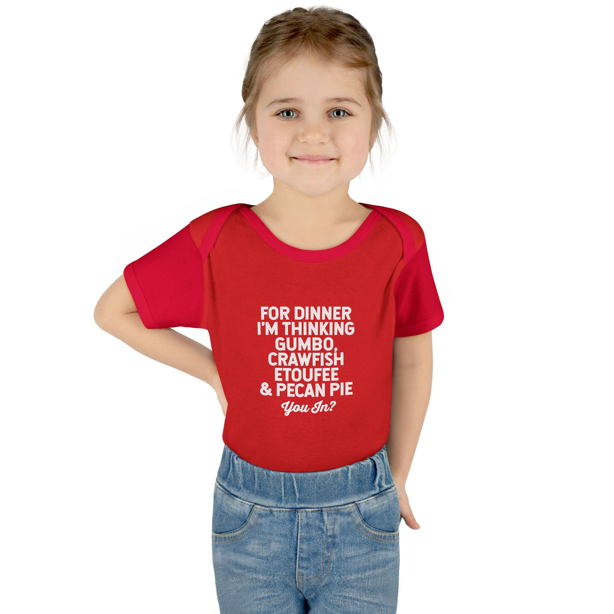 For Dinner, I'm Thinking Gumbo, Crawfish, Etoufee & Pecan Pie Onesie