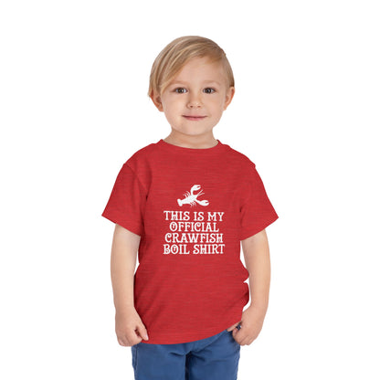 Official Crawfish Boil Toddler T Shirt