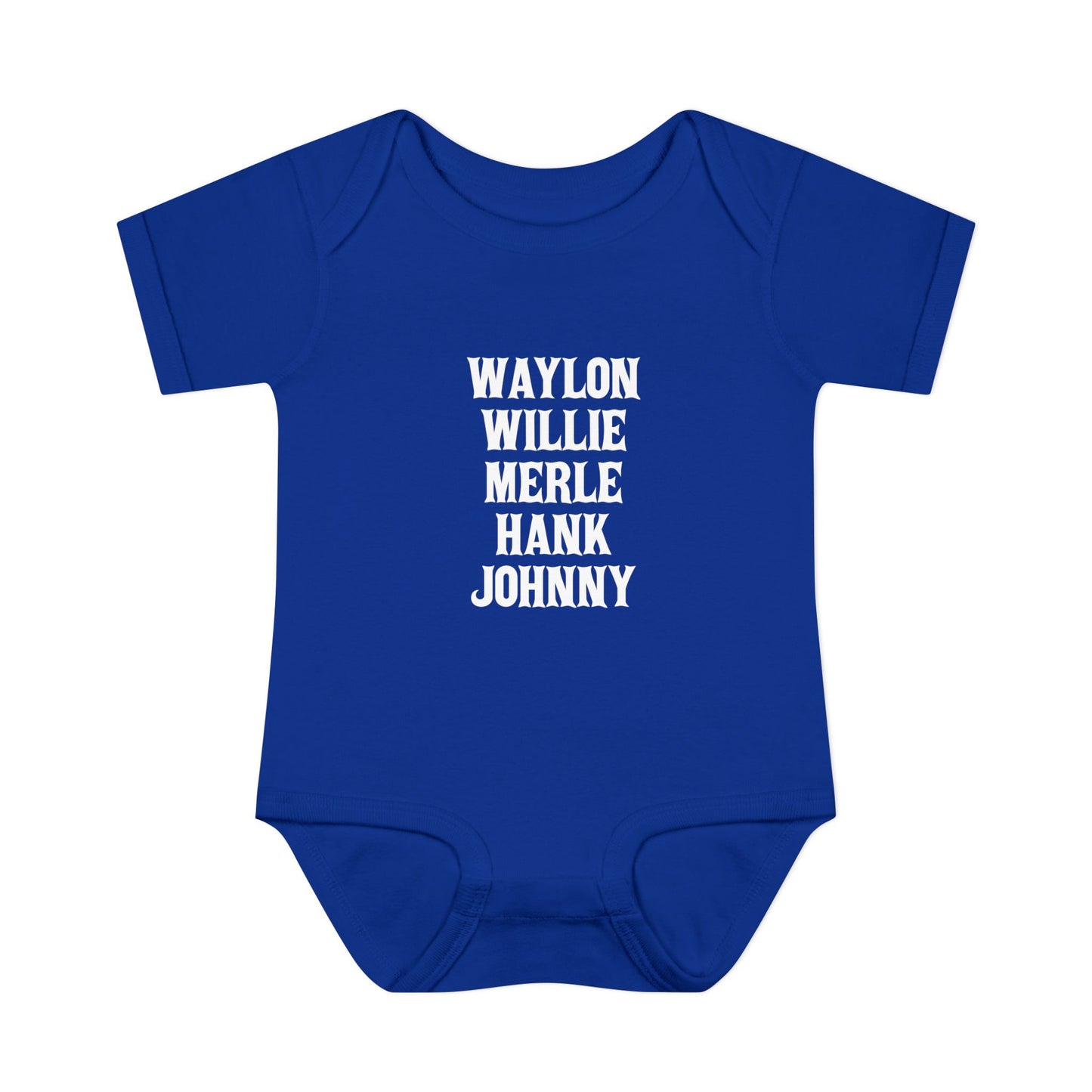 Waylon Willie Merle Hank Jonny Onesie