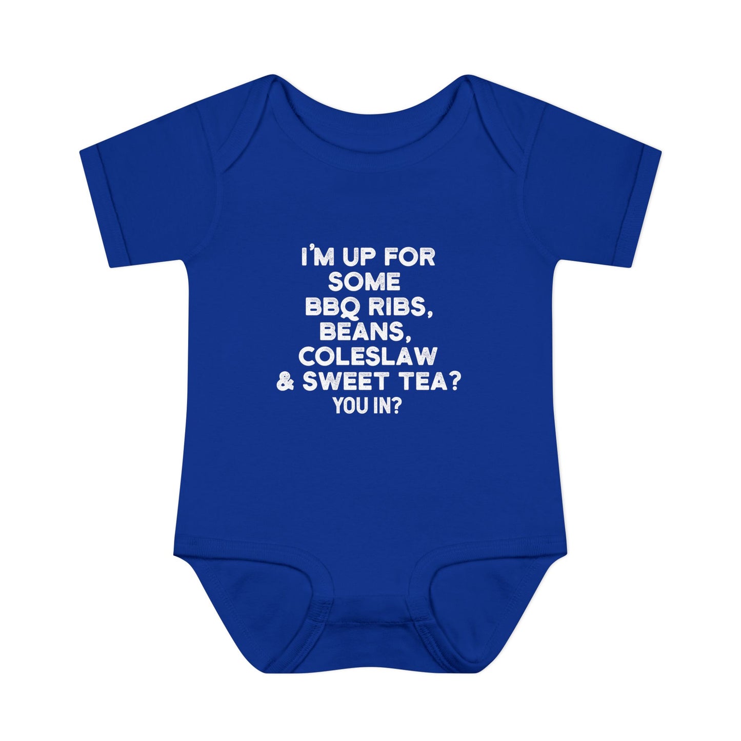 I'm up for some BBQ Ribs, Beans, Coleslaw & Sweet Tea Onesie