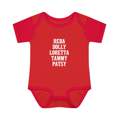 Reba, Dolly, Loretta, Tammy, Patsy Onesie Iconic Country Singers