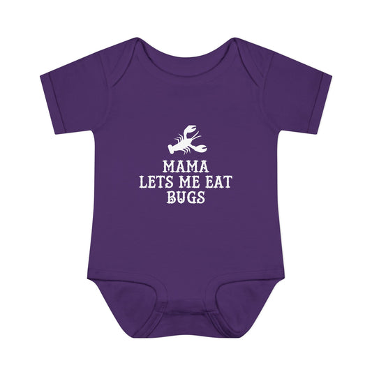Mama Lets Me Eat Bugs Onesie