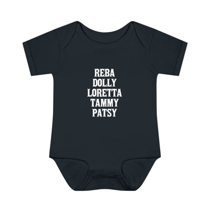 Reba, Dolly, Loretta, Tammy, Patsy Onesie Iconic Country Singers