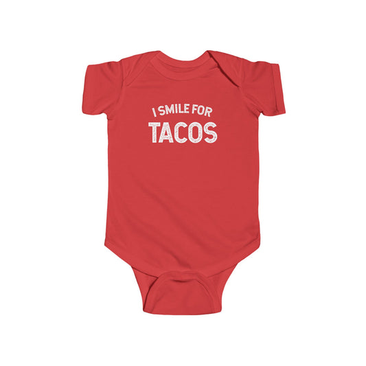 I Smile for Tacos Onesie