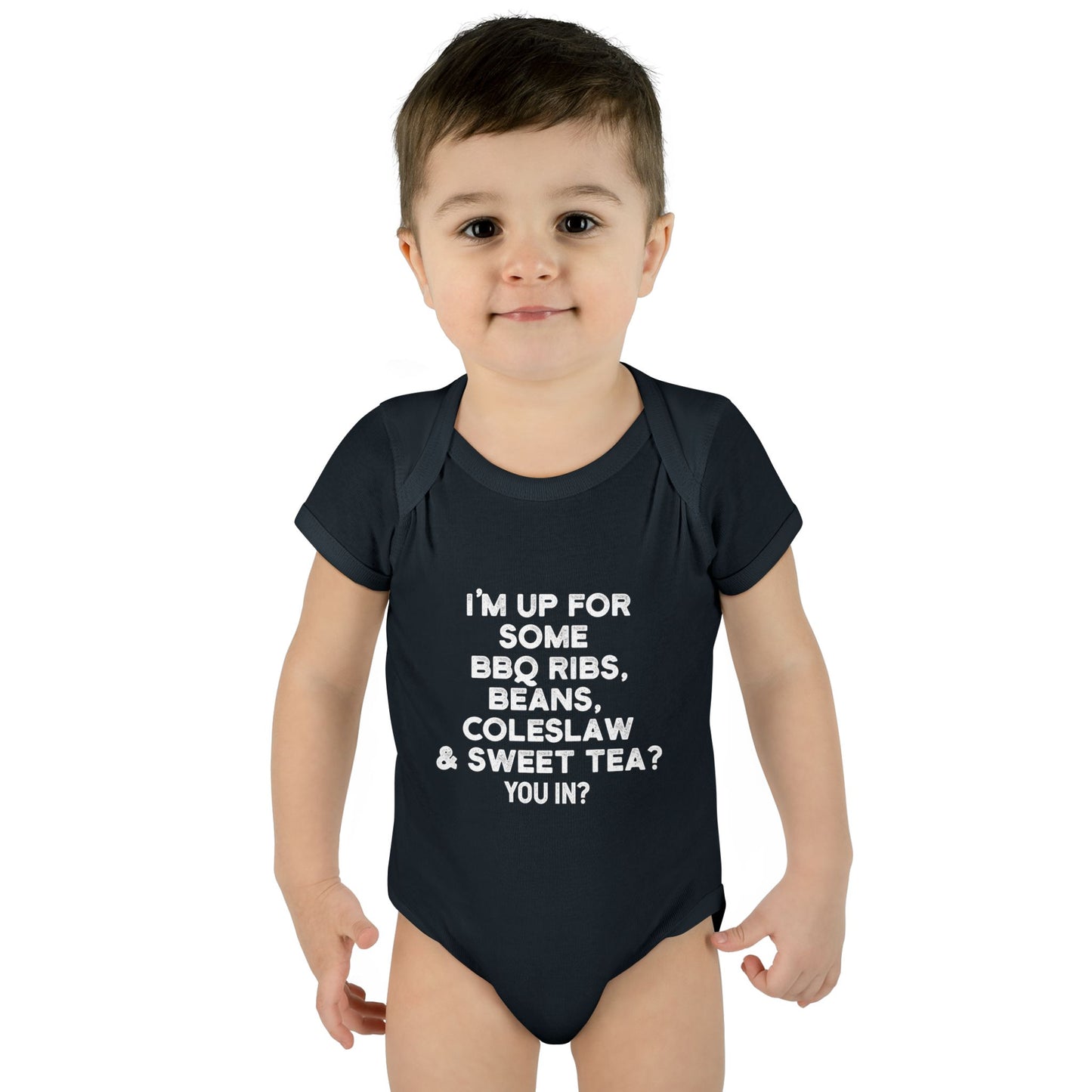 I'm up for some BBQ Ribs, Beans, Coleslaw & Sweet Tea Onesie