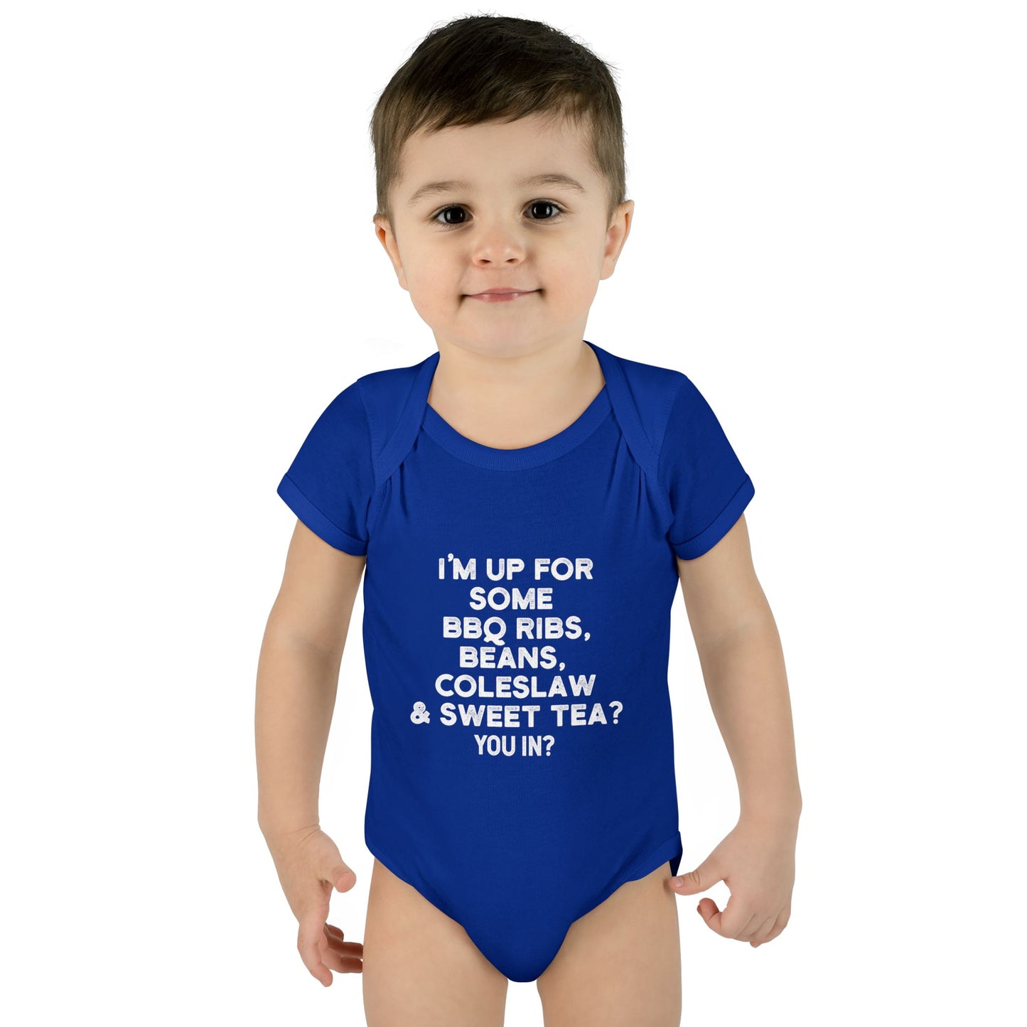 I'm up for some BBQ Ribs, Beans, Coleslaw & Sweet Tea Onesie
