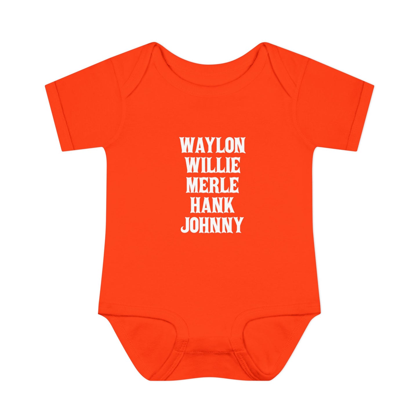 Waylon Willie Merle Hank Jonny Onesie