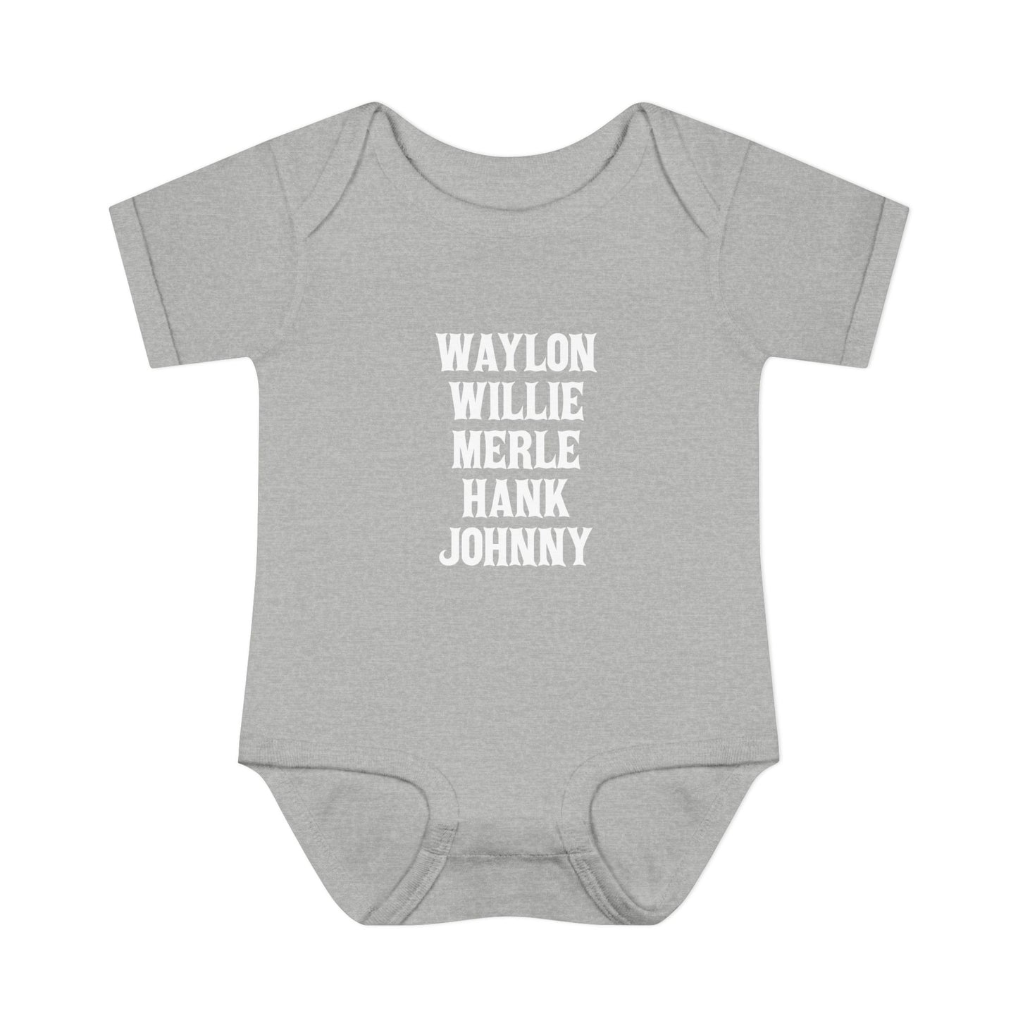 Waylon Willie Merle Hank Jonny Onesie