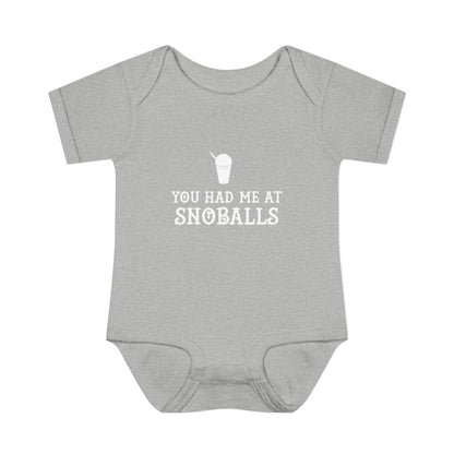 You Had Me at Snoballs Onesie