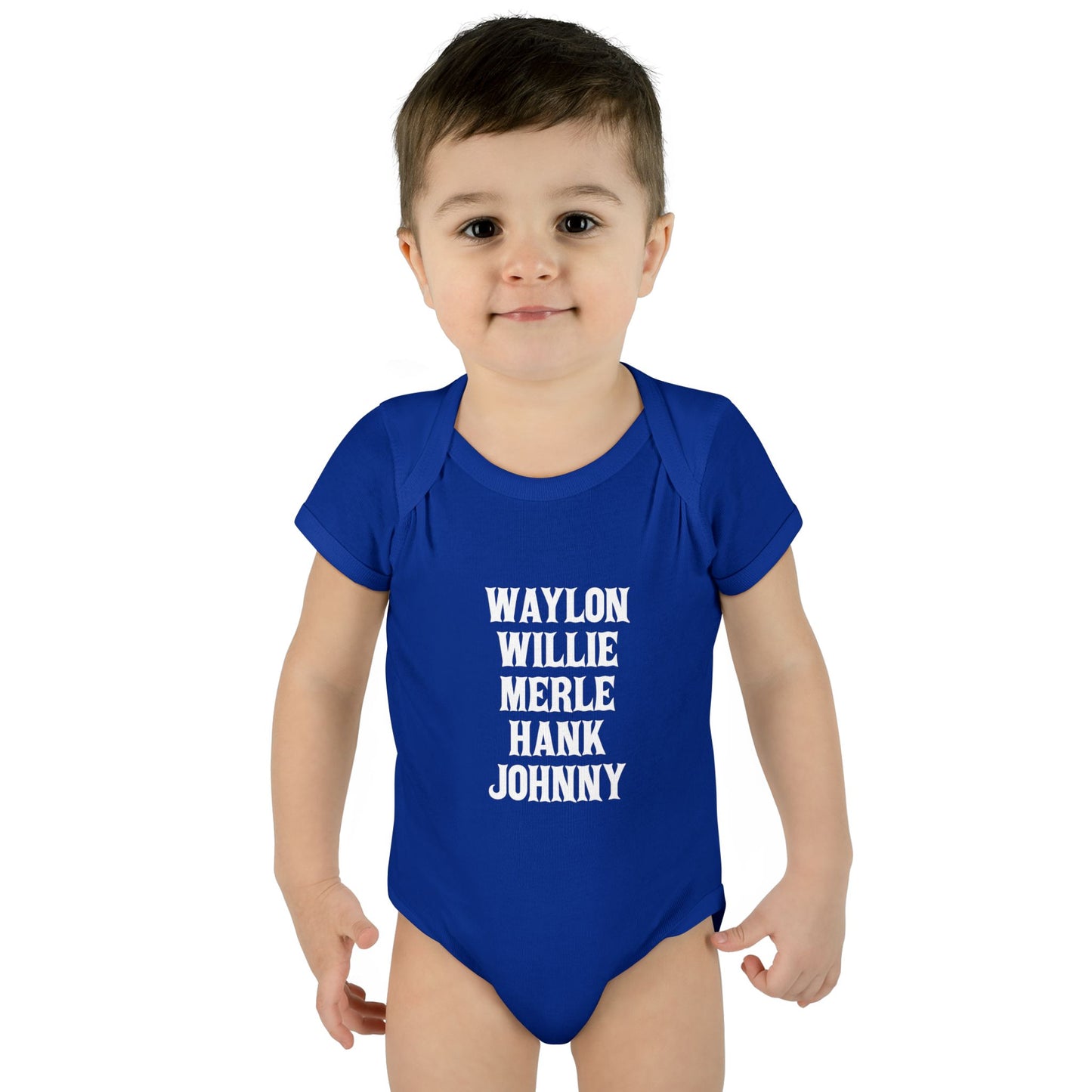 Waylon Willie Merle Hank Jonny Onesie