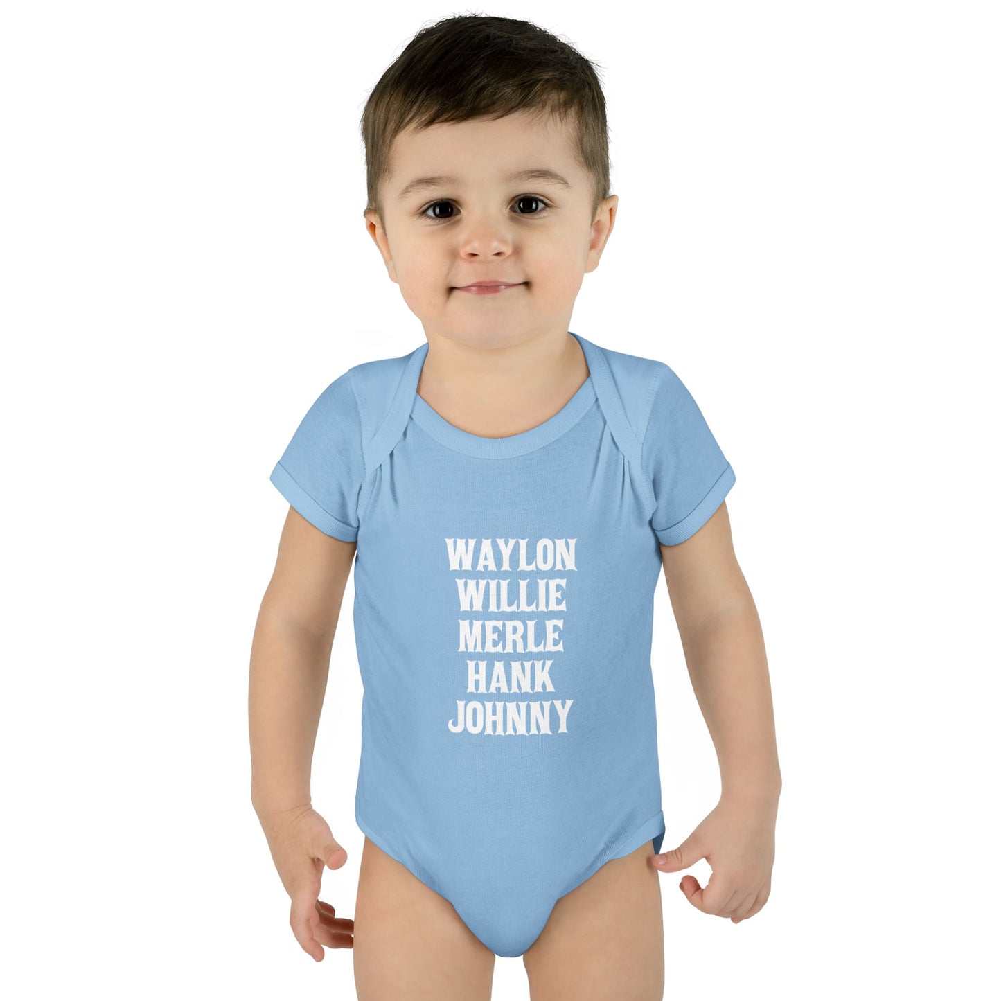 Waylon Willie Merle Hank Jonny Onesie