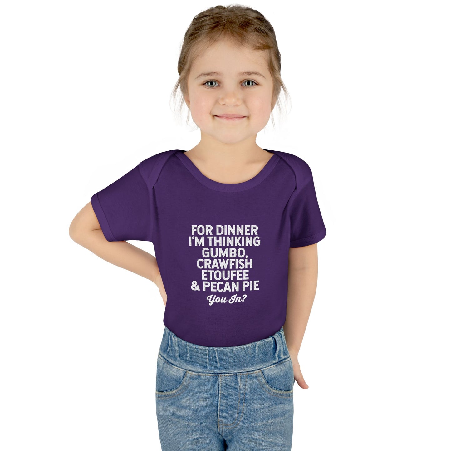 For Dinner, I'm Thinking Gumbo, Crawfish, Etoufee & Pecan Pie Onesie