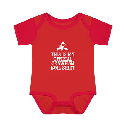 This is my official Crawfish Boil Shirt Onesie