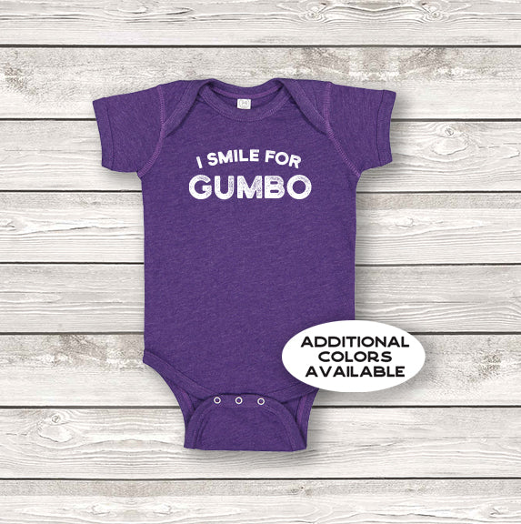 I Smile for Gumbo Onesie
